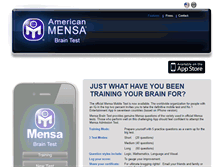 Tablet Screenshot of mensabraintest.com